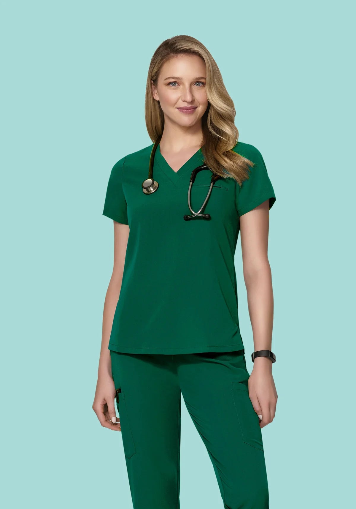 One Pocket Top Hunter Green