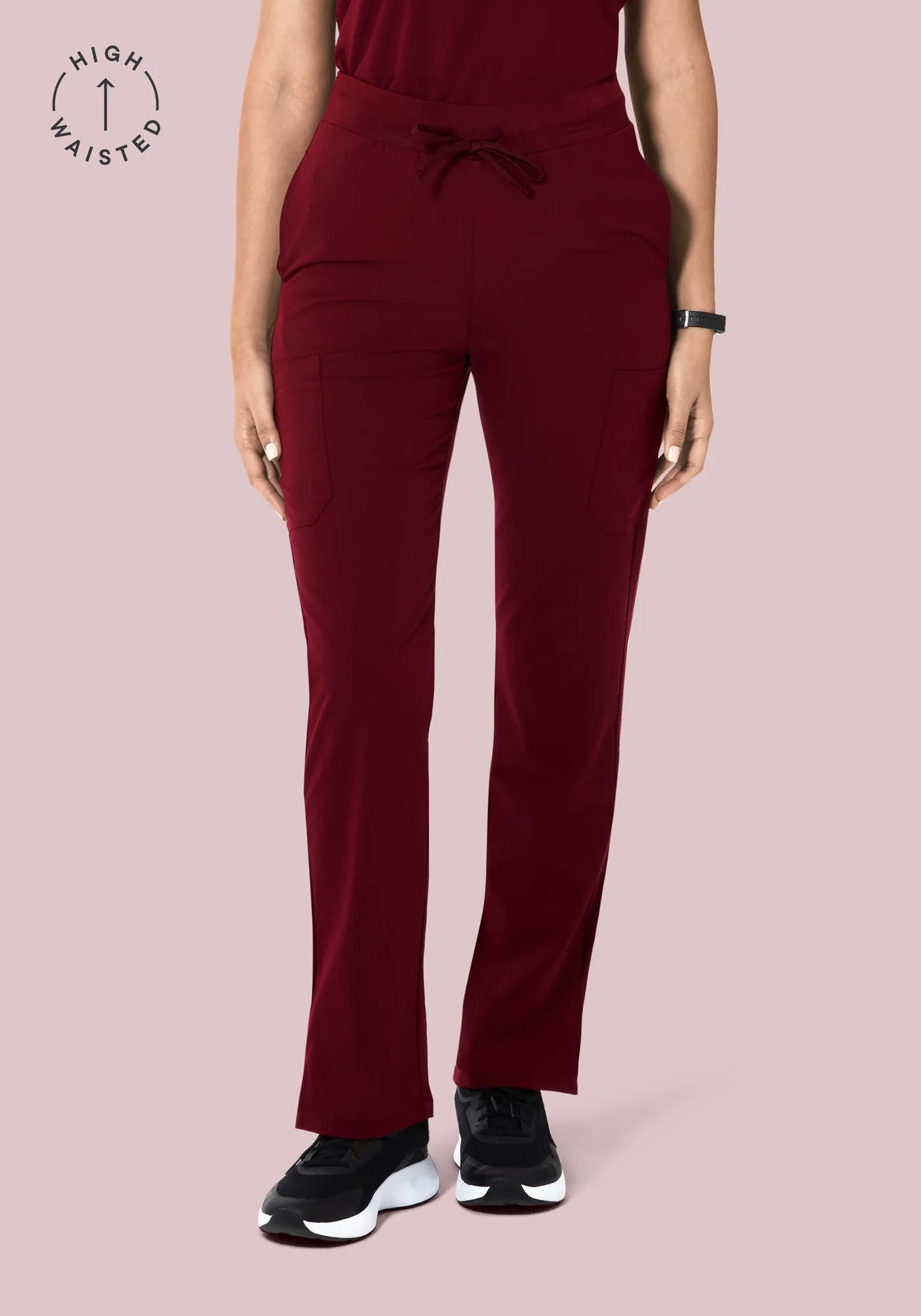 High Waisted Cargos Wine