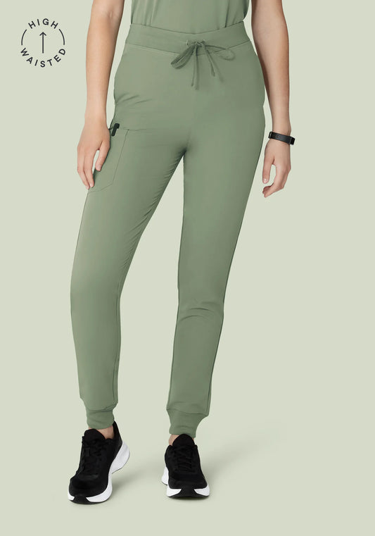 High Waisted Joggers Sage