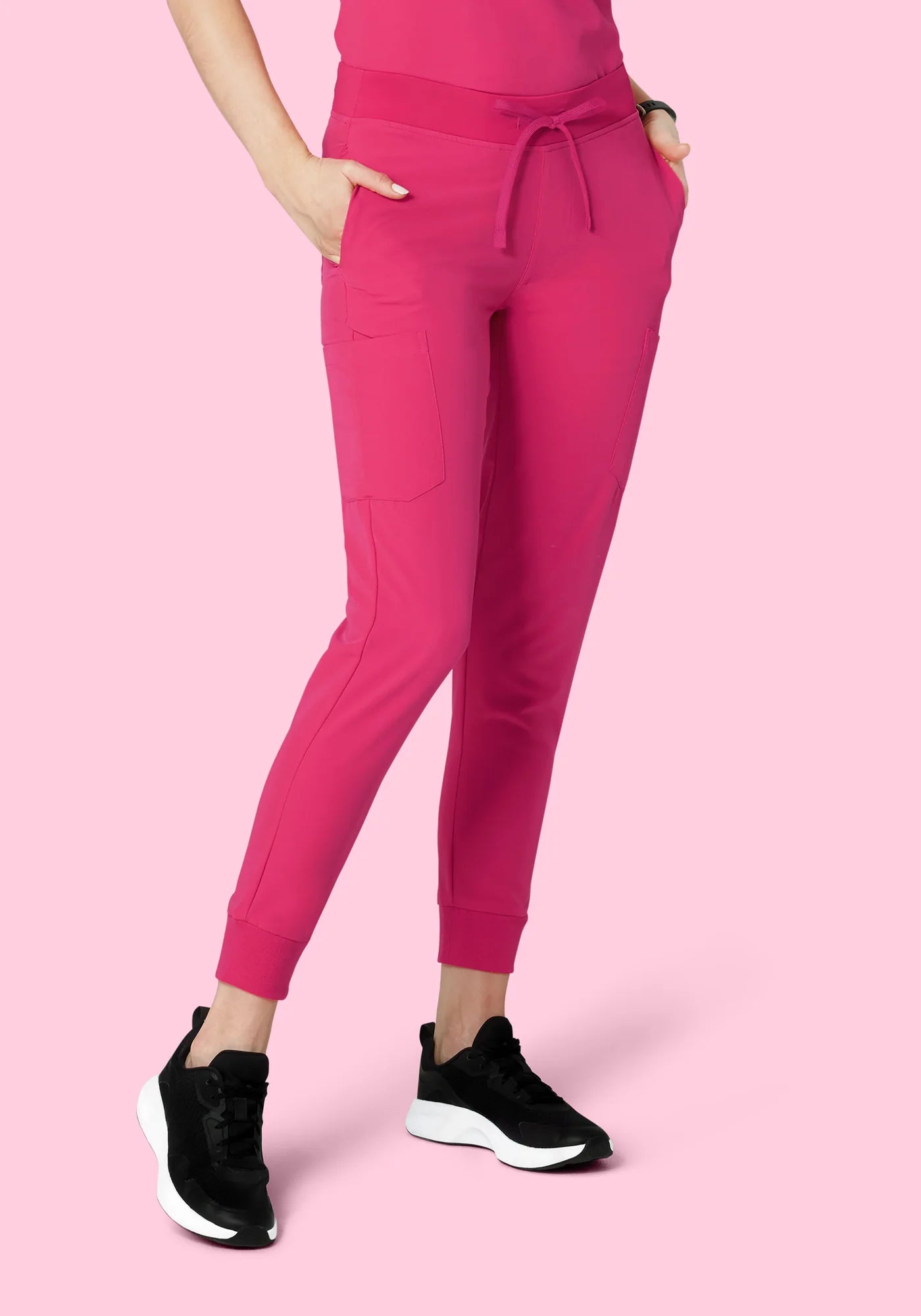 9 Pocket Joggers shocking pink